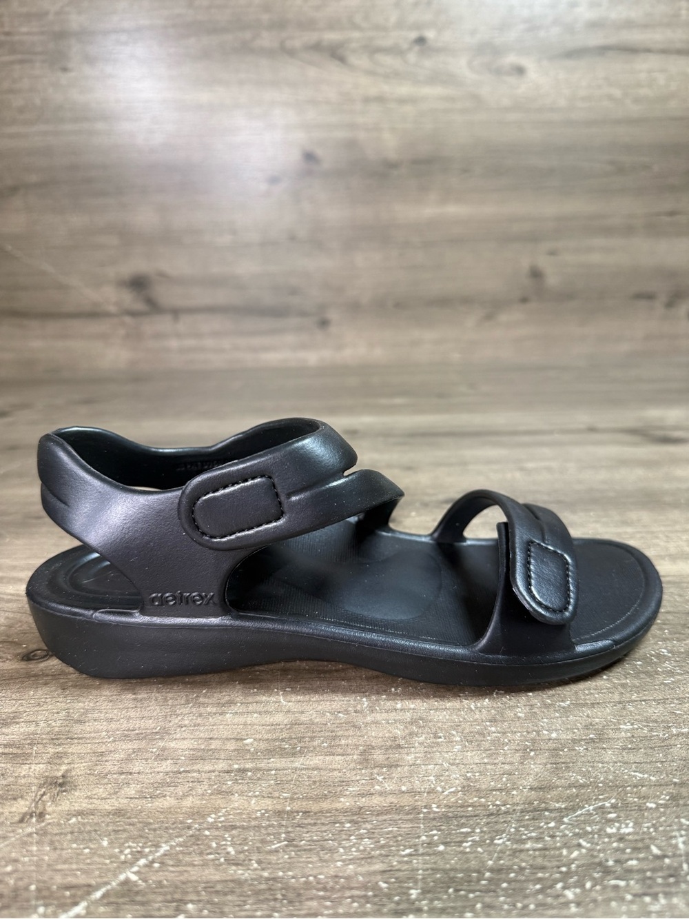 Aetrex Jillian Sport Sandals Womens 8 Black L8000 Orthotic Arch Support NIB